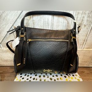 NWT Jessica Simpson Kandi Satchel purse Meteorite